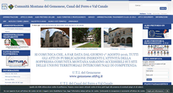 Desktop Screenshot of cm-gemonesecanaldelferrovalcanale.it