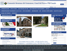 Tablet Screenshot of cm-gemonesecanaldelferrovalcanale.it